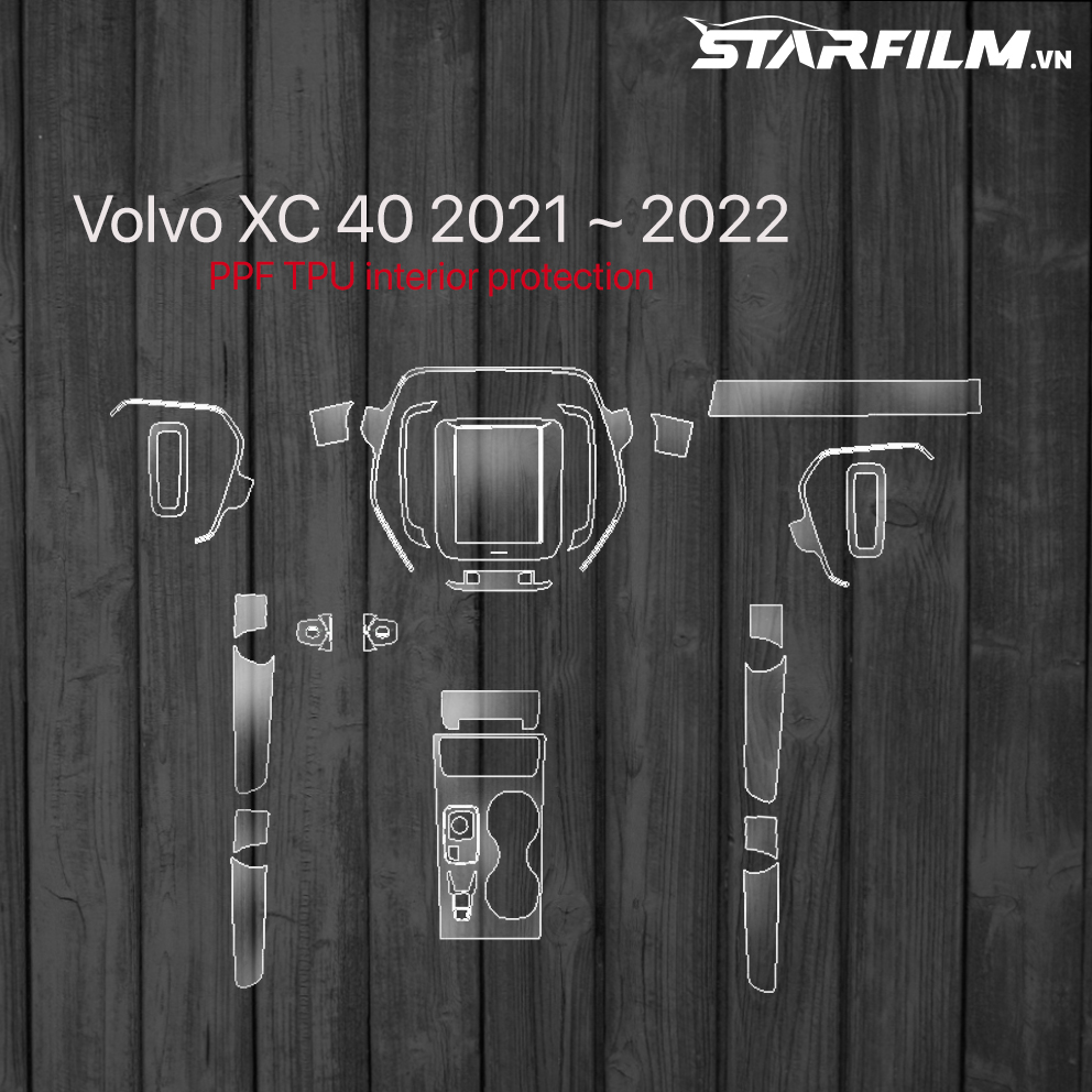 Volvo XC 40 PPF TPU Nội thất chống xước tự hồi phục STARFILM